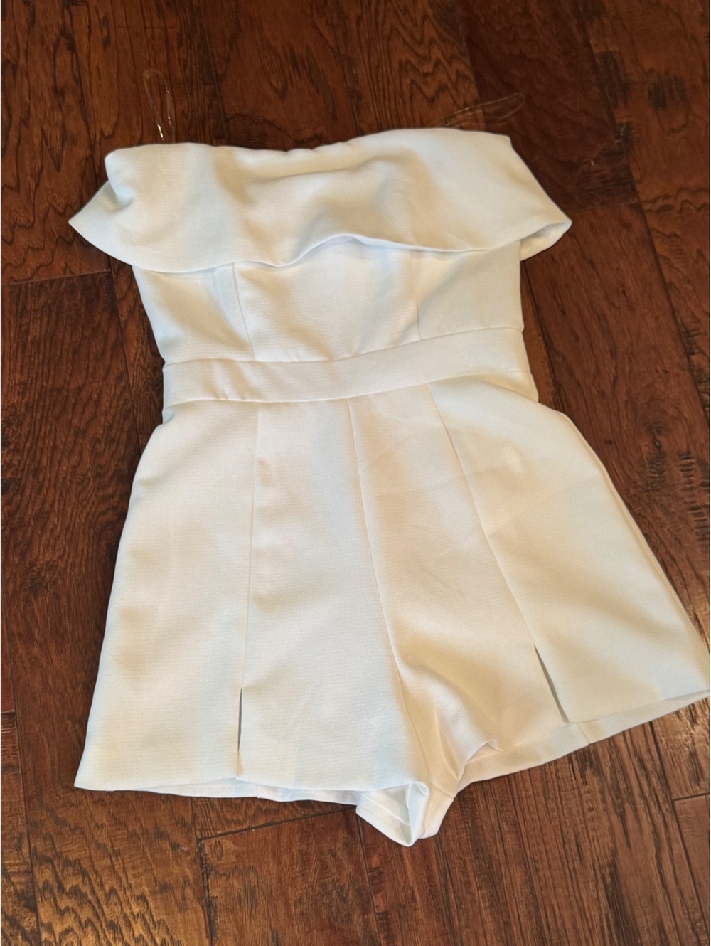 Pants Store White Strapless Romper